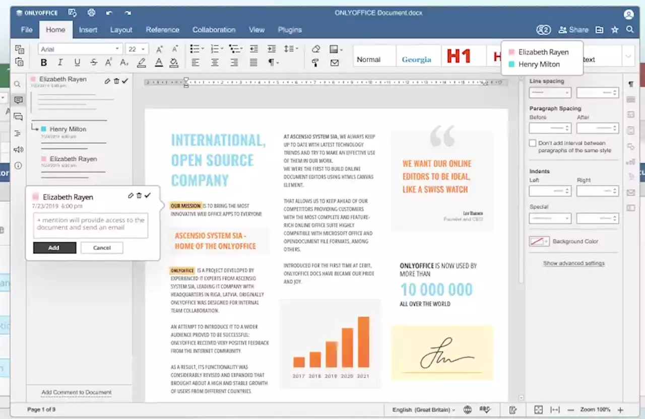 ONLYOFFICE Docs Review: A Reliable Document Collaboration Tool - IT News Africa - Up to date technology news, IT news, Digital news, Telecom news, Mobile news, Gadgets news, Analysis and Reports