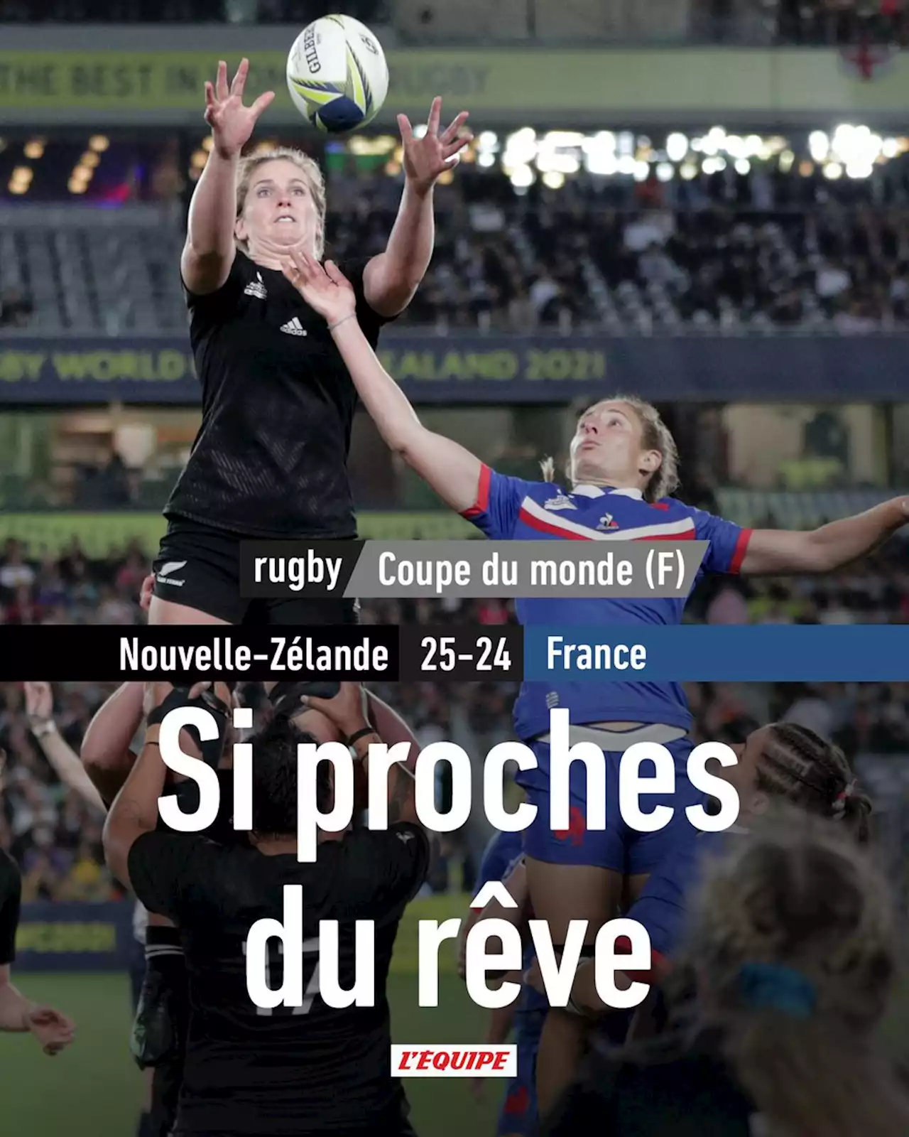 La France échoue d'un point face à la Nouvelle-Zélande en demi-finale de la Coupe du monde