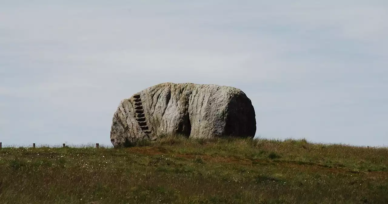 Huge Lancaster stone so big it has its own steps - and links to the Devil