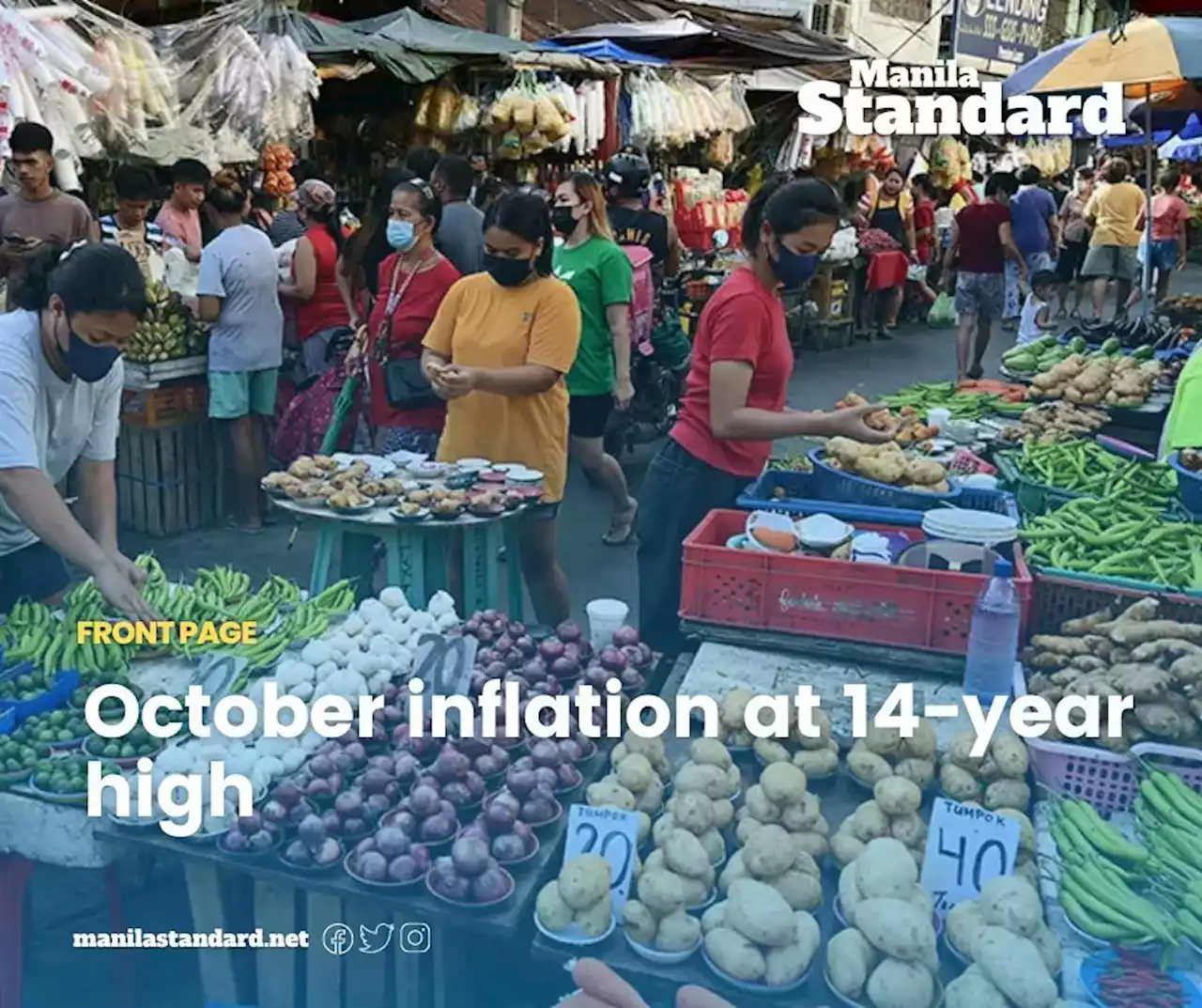 October inflation at 14-year high