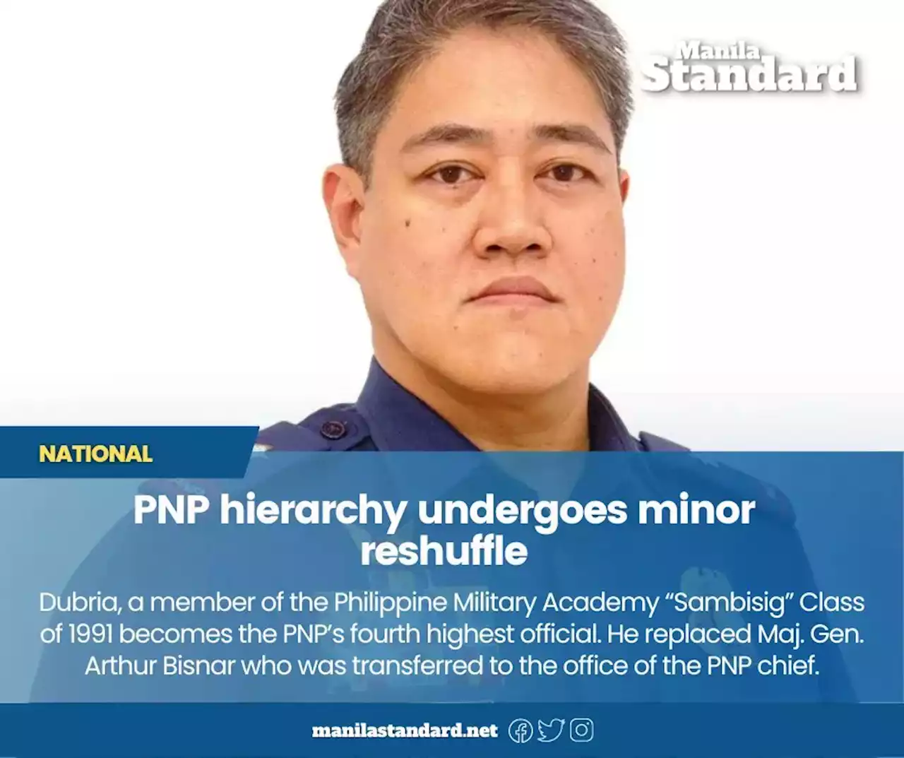 PNP hierarchy undergoes minor reshuffle