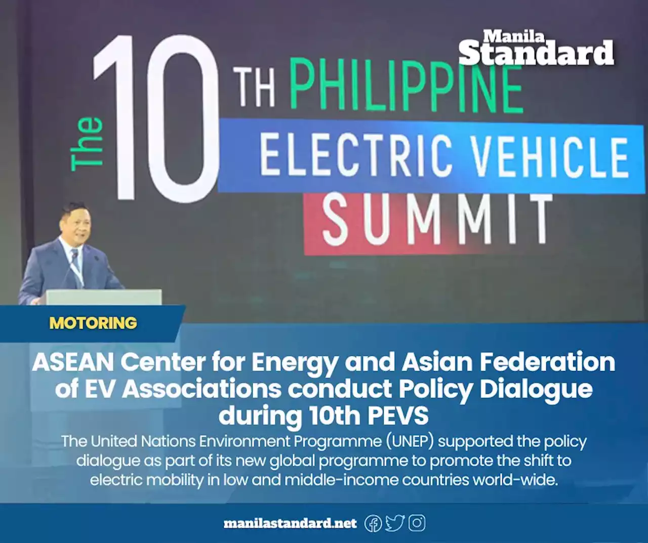 ASEAN Center for Energy and Asian Federationof EV Associations conduct Policy Dialogue during 10th PEVS