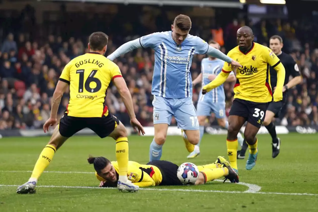 Sky Blues sucker punch brings an end to Watford's winning run