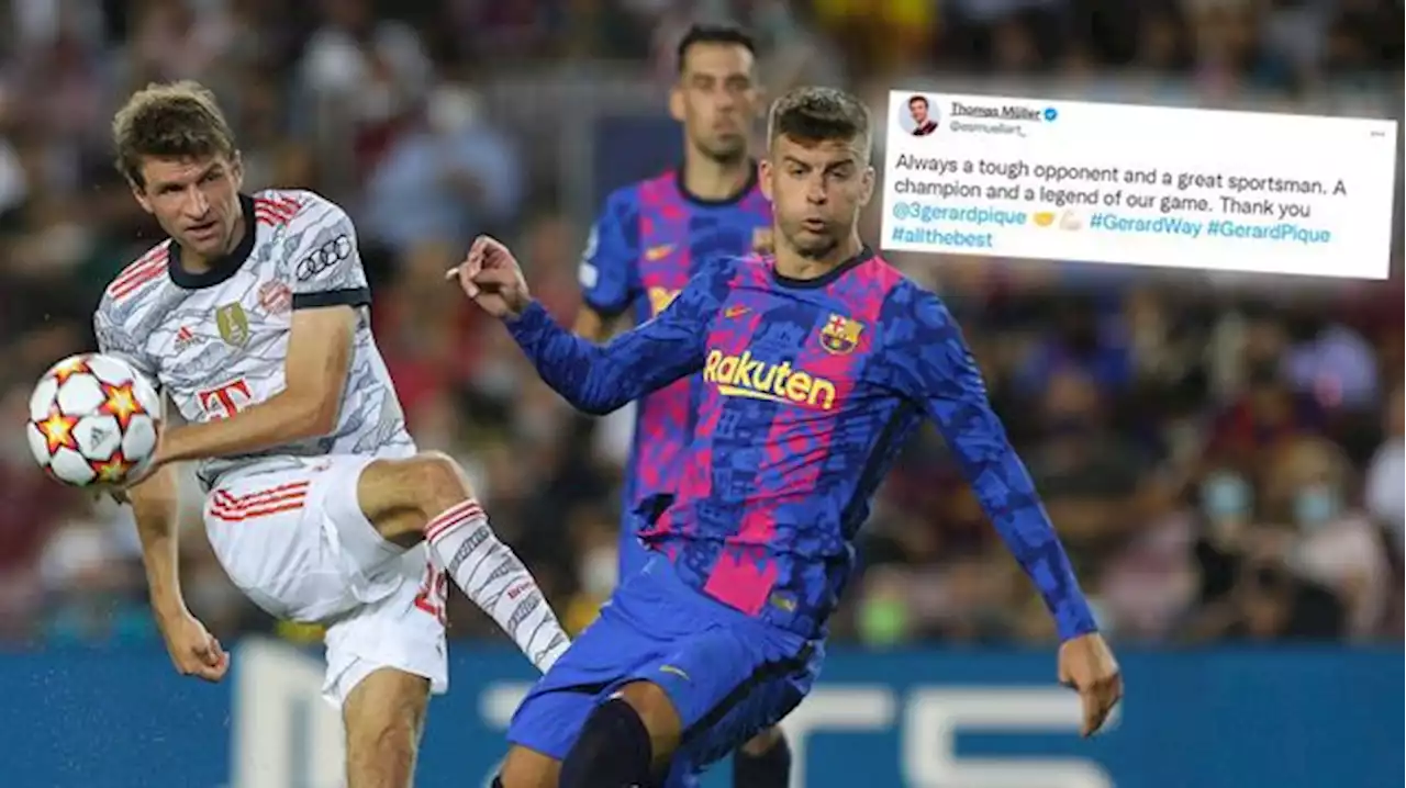 Bundesliga - Bundesliga-Stars auf Social Media: Thomas Müller huldigt Gerard Pique nach Karriereende-Verkündung