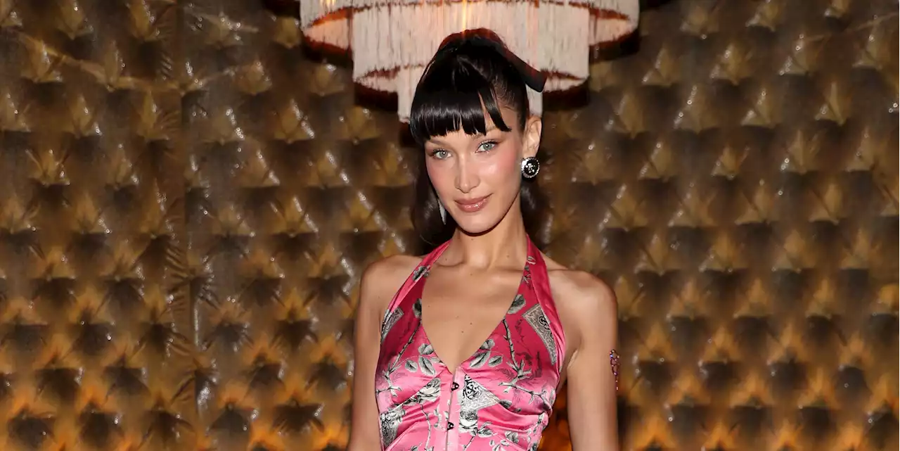 You’ll Want to Add Bella Hadid’s Y2K Slip Dress and Scarf Set to Your Moodboard ASAP