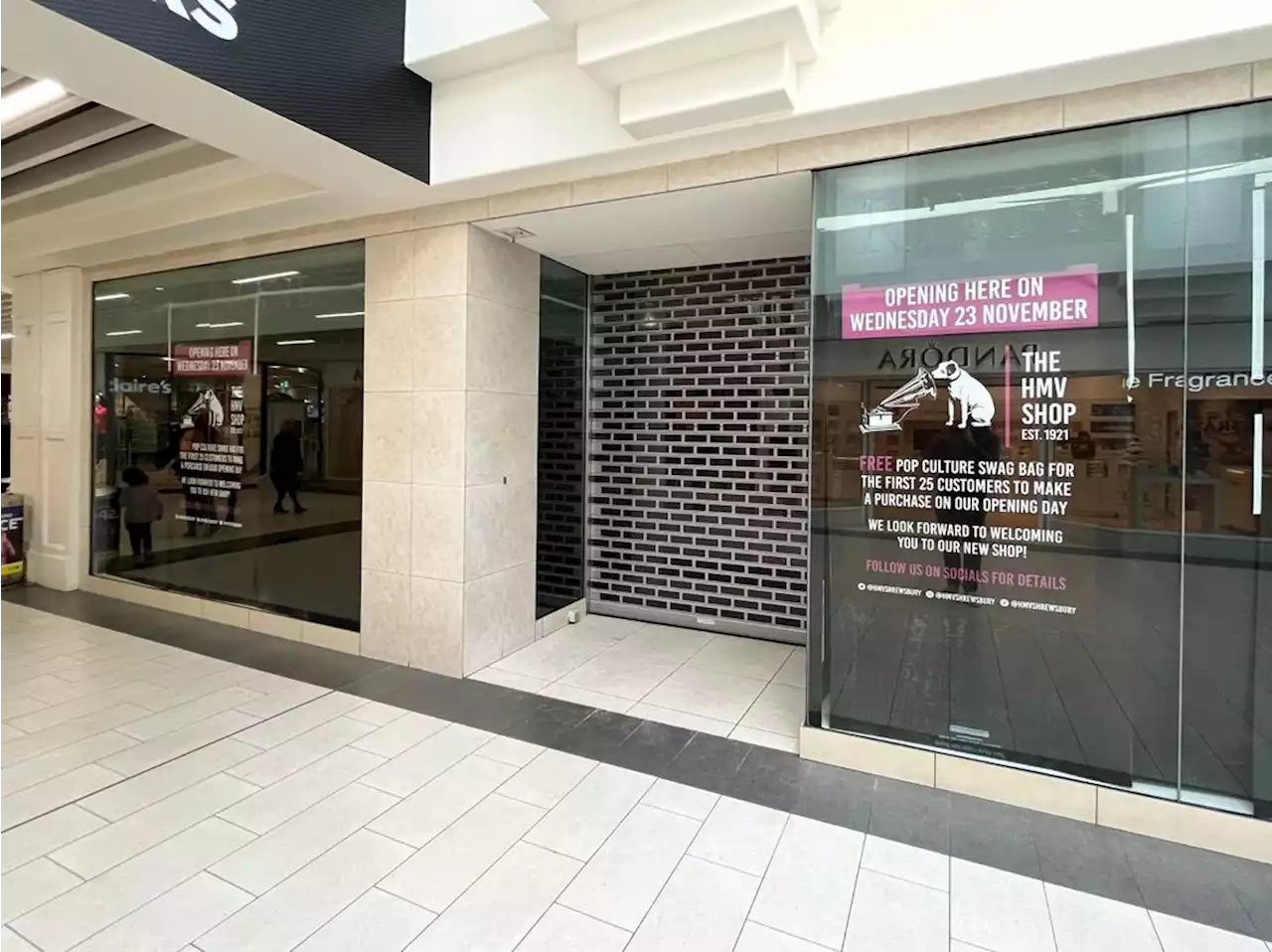 HMV confirms opening date of new Shrewsbury store and announces giveaway to first customers