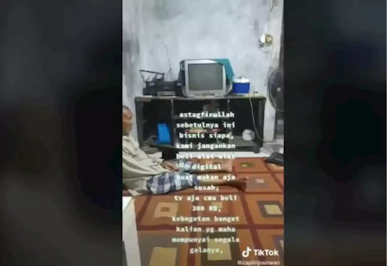 Viral Kakek-kakek Termenung Tak Bisa Nonton Karena TV Analog Dihentikan