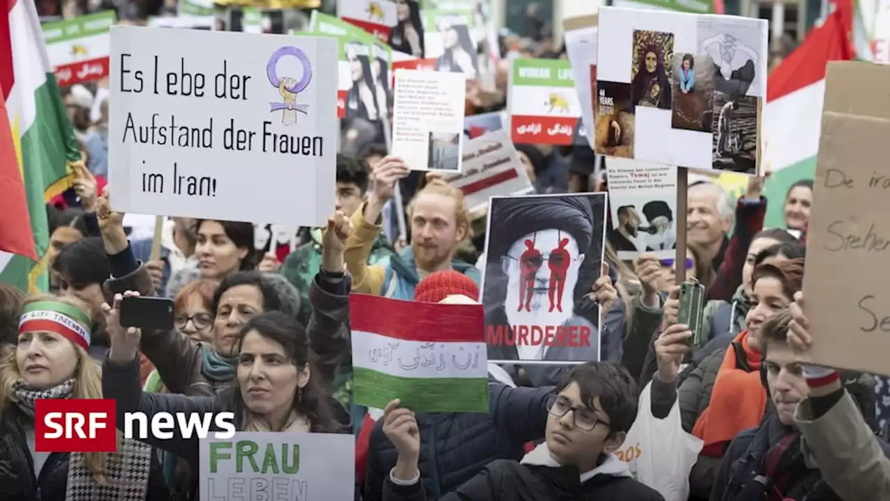 Demonstration für den Iran - Tausende fordern in Bern Wende in Schweizer Iran-Politik