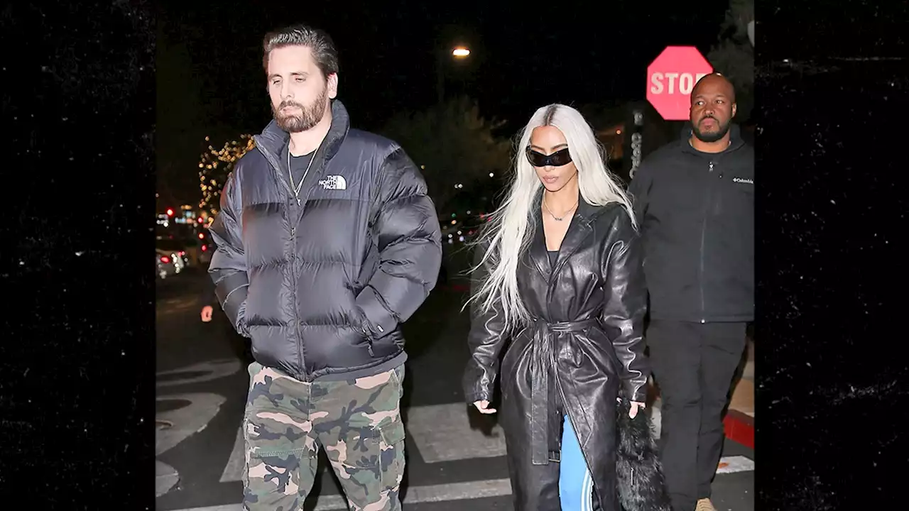 Scott Disick Makes Rare Outing with Kim Kardashian, Cameras Rolling