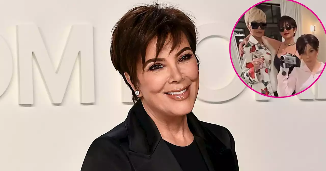 Just Like Kris! Kardashian-Jenner Sisters Dress Up as Mom at Birthday Party