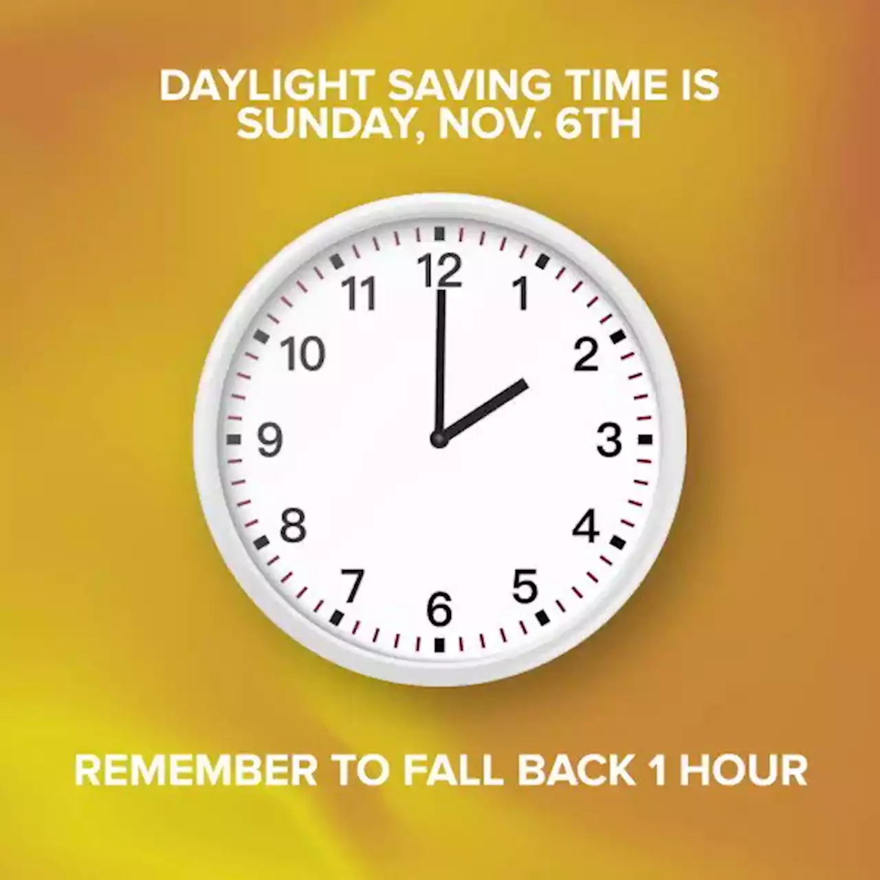 It's that time: Daylight saving time out, standard time in