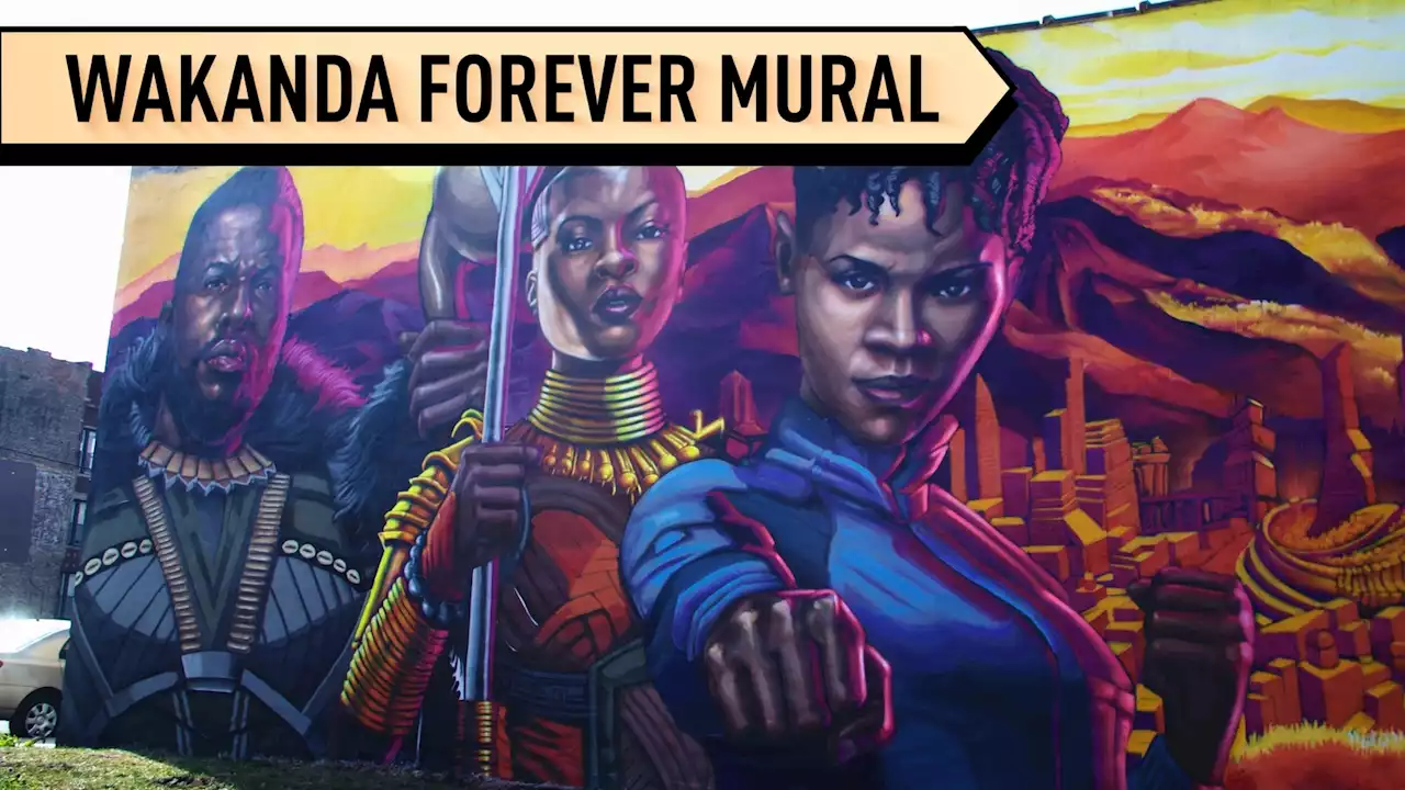 Artist brightens up Chicago with 'Wakanda Forever' mural