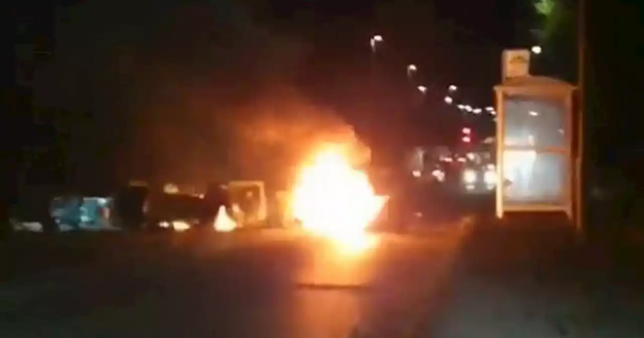 Motor engulfed in fireball as video shows Edinburgh Bonfire Night chaos