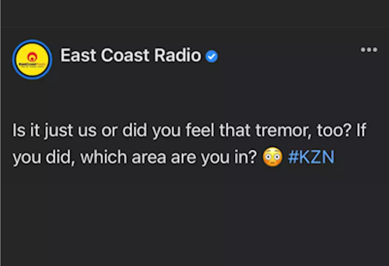 REACTIONS: Social media users react to tremors in KZN?