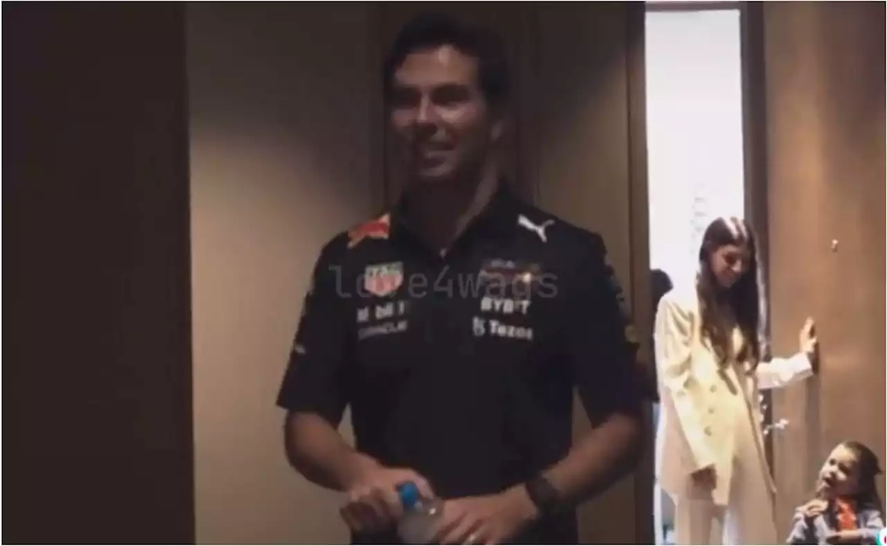 Checo Pérez: 'No te vayas papá', el emotivo grito de su hija para el piloto mexicano