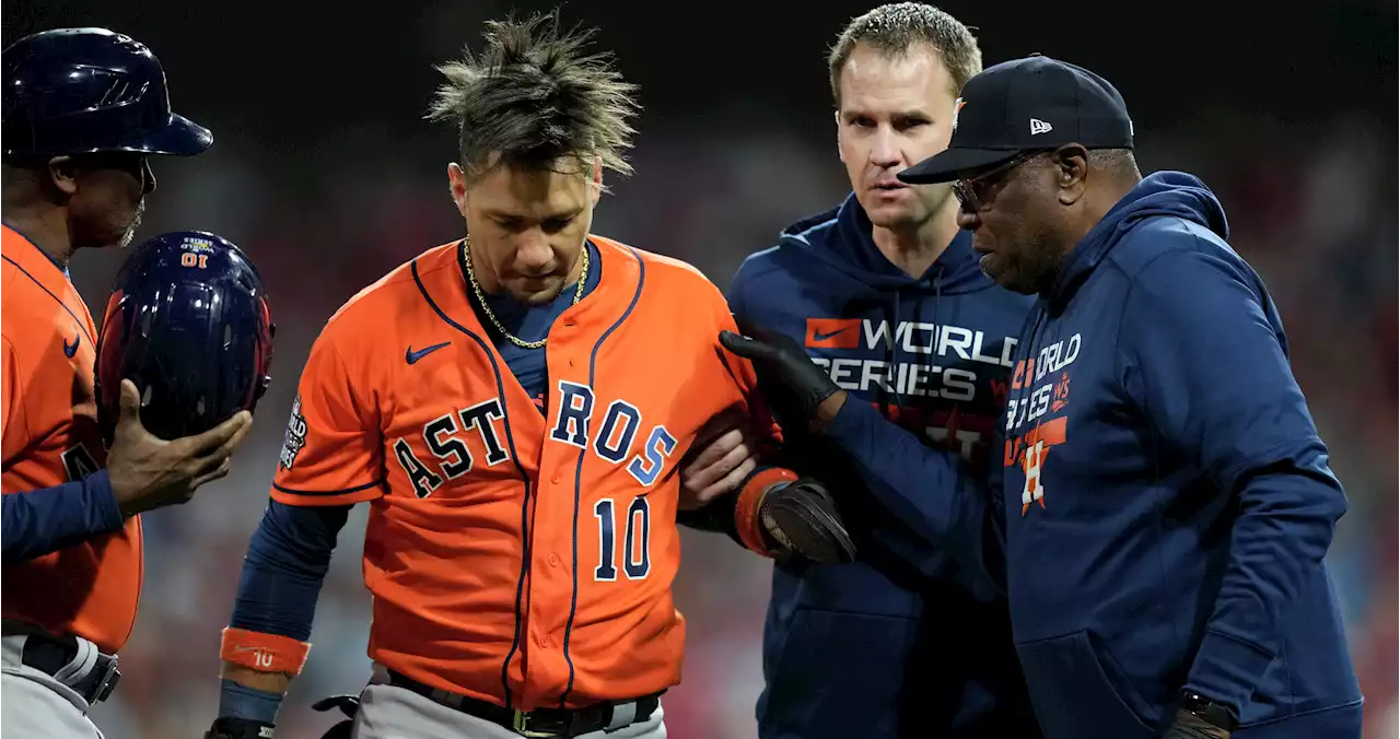 Astros remove Yuli Gurriel from World Series roster after injury