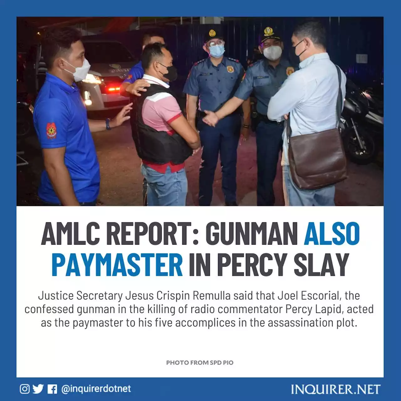 AMLC report: Gunman also paymaster in Percy Slay