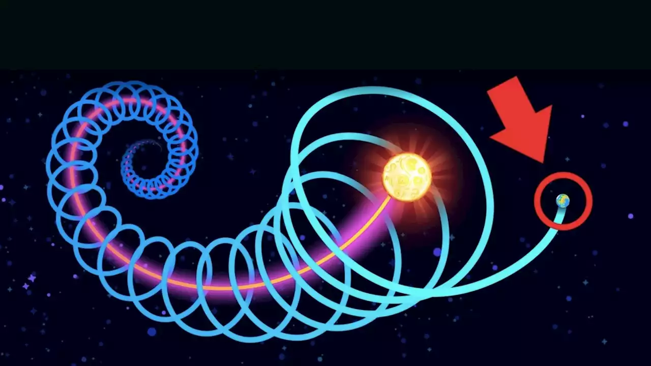 A brilliant animation shows how we're floating through space at dizzying speeds