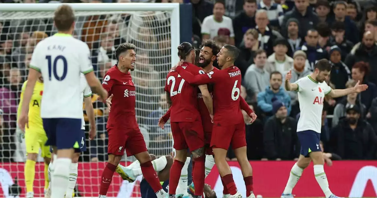 Salah on the double as Liverpool hold on for win at Tottenham