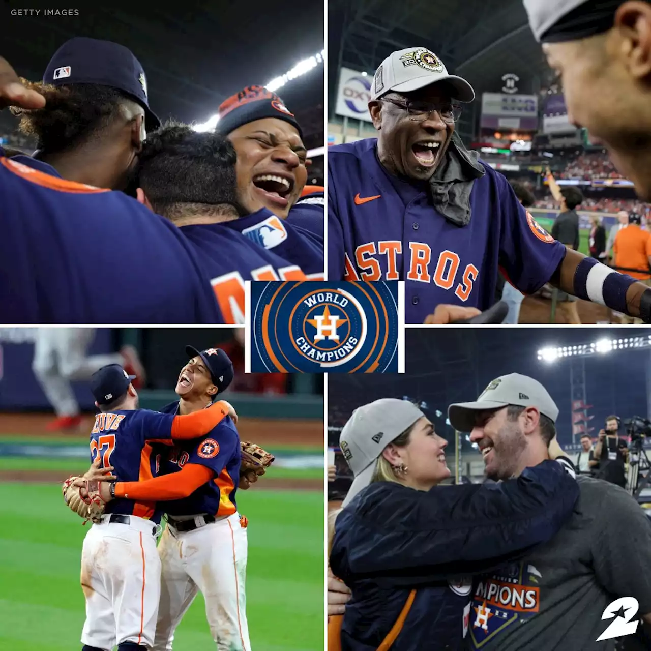 PURE JOY: See the smiles on the field as the Houston Astros celebrate another World Championship