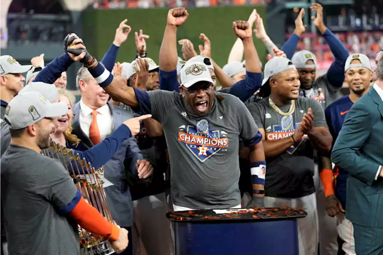 Baker finally wins 1st Series title as manager with Astros