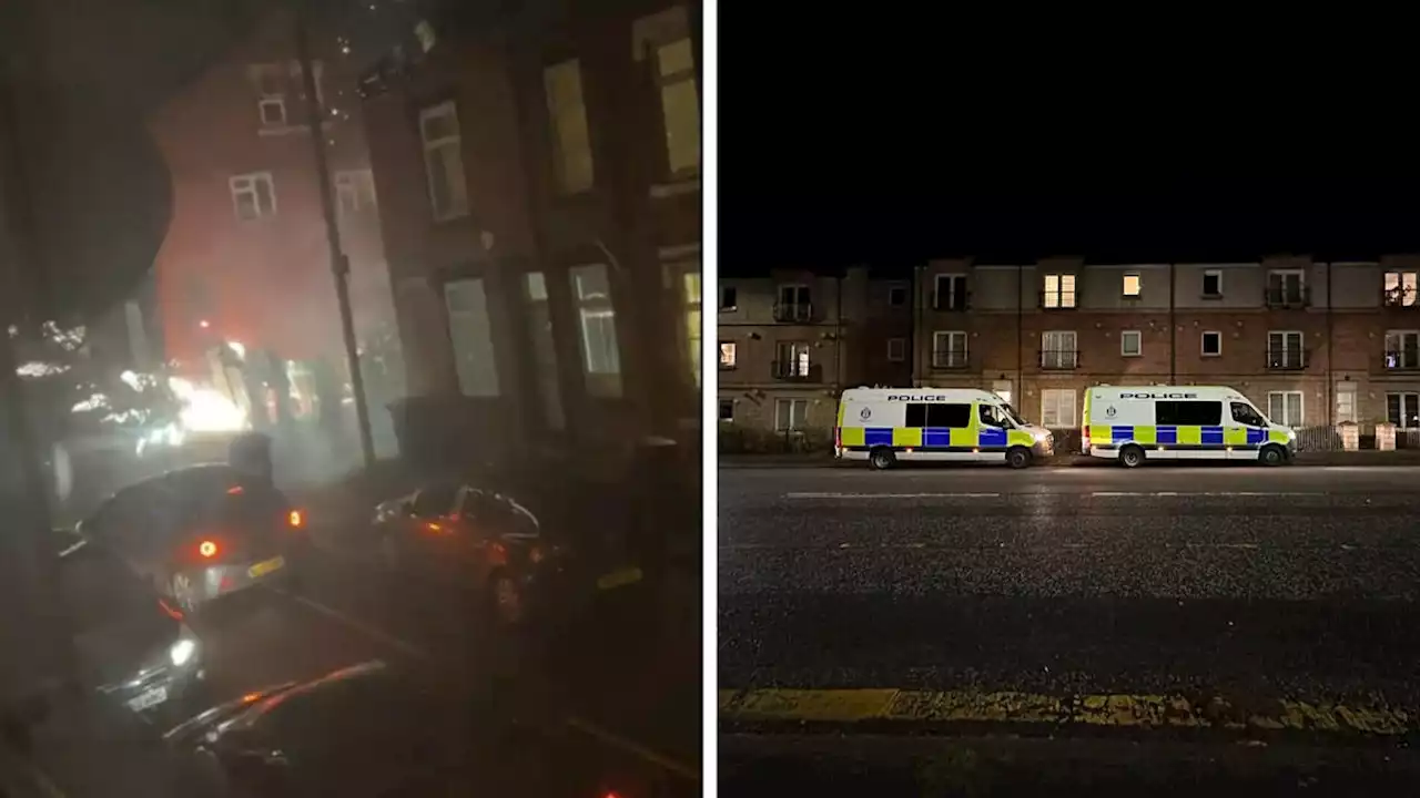 Teenager dies ‘falling through greenhouse’ as firework yobs clash with police in Bonfire night mayhem