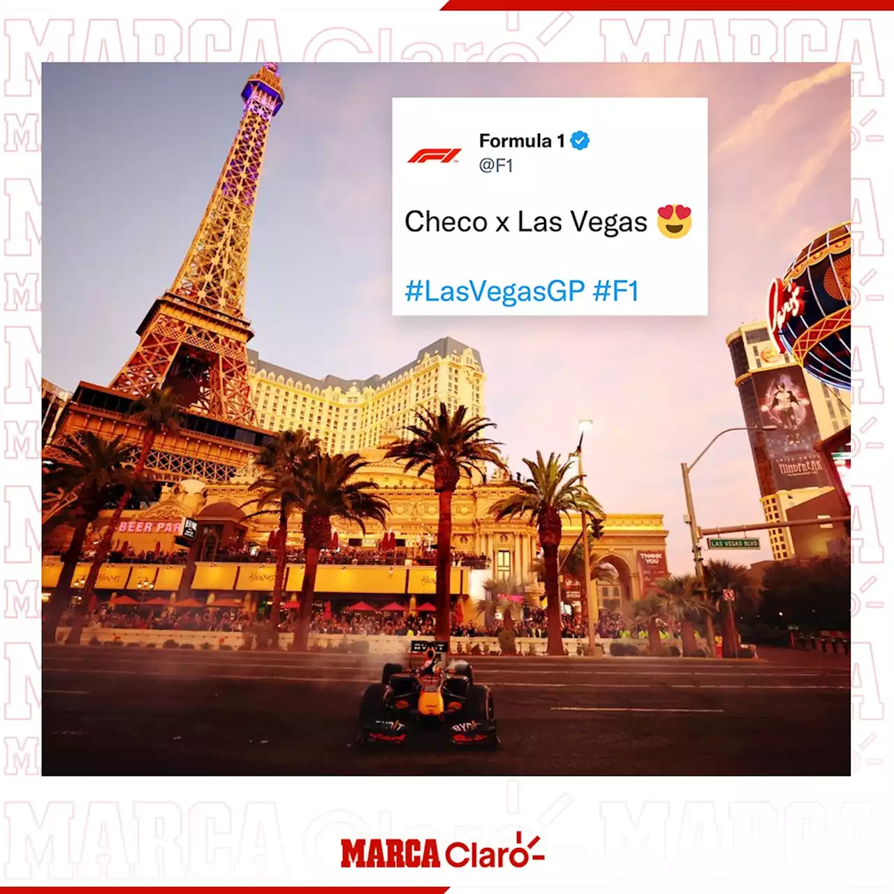 Checo Pérez, Red Bull y la F1 desatan la locura en Las Vegas