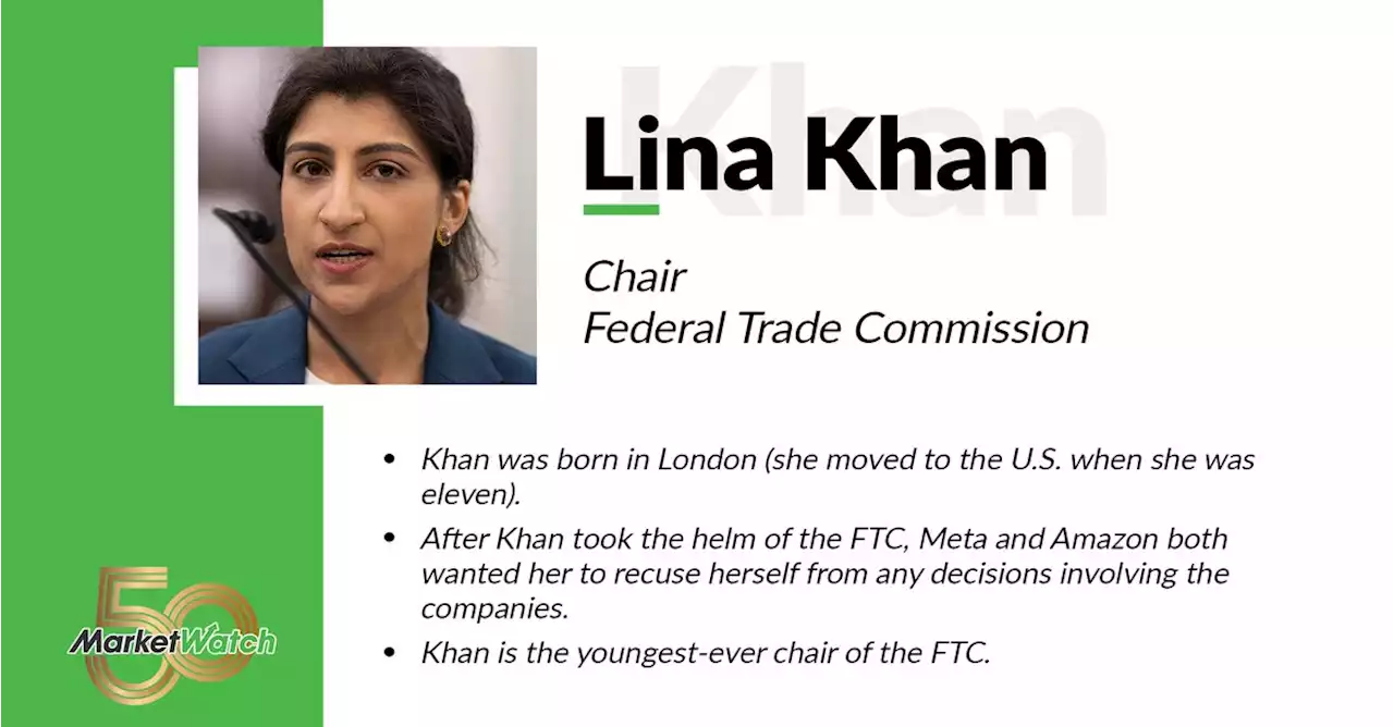 The MarketWatch 50 Profile Page - Lina Khan - MarketWatch