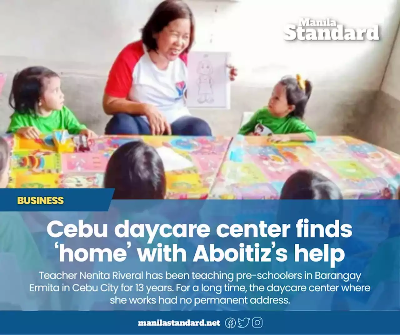 Cebu daycare center finds ‘home’ with Aboitiz’s help