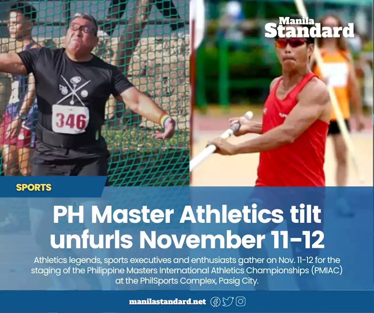 PH Master Athletics tilt unfurls November 11-12