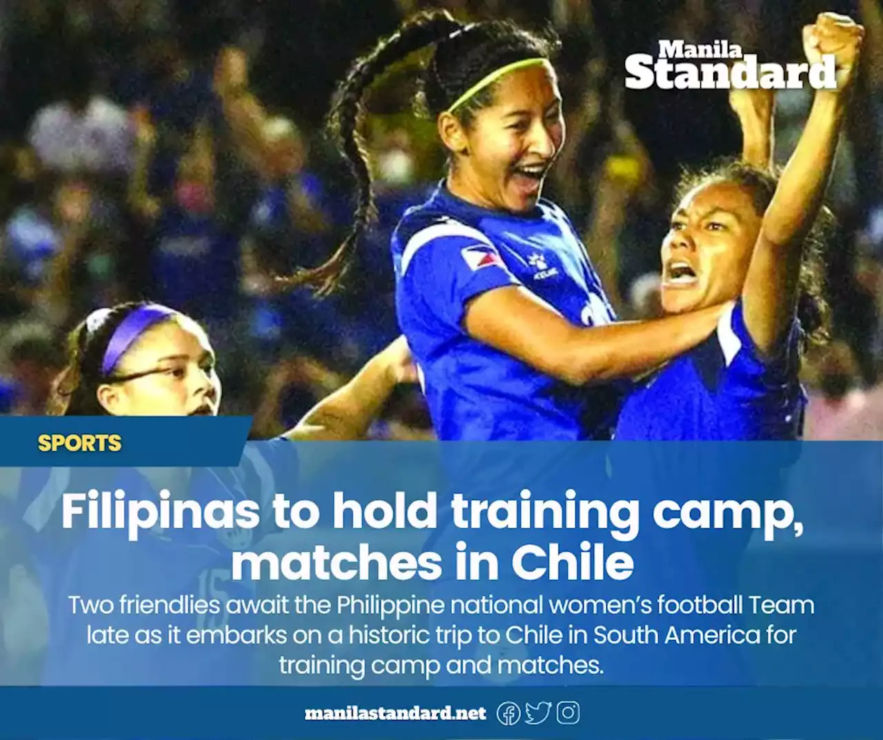 Filipinas to hold training camp, matches in Chile