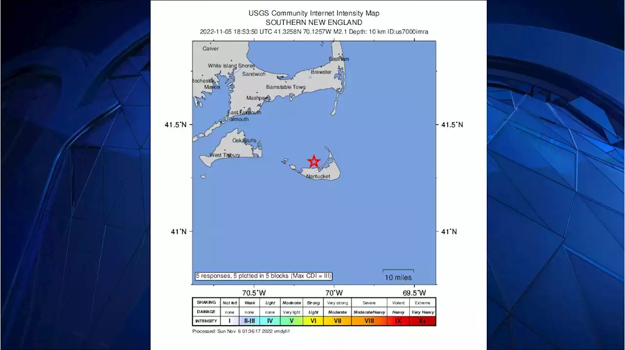 Did You Feel It? Small Earthquake Recorded Near Nantucket