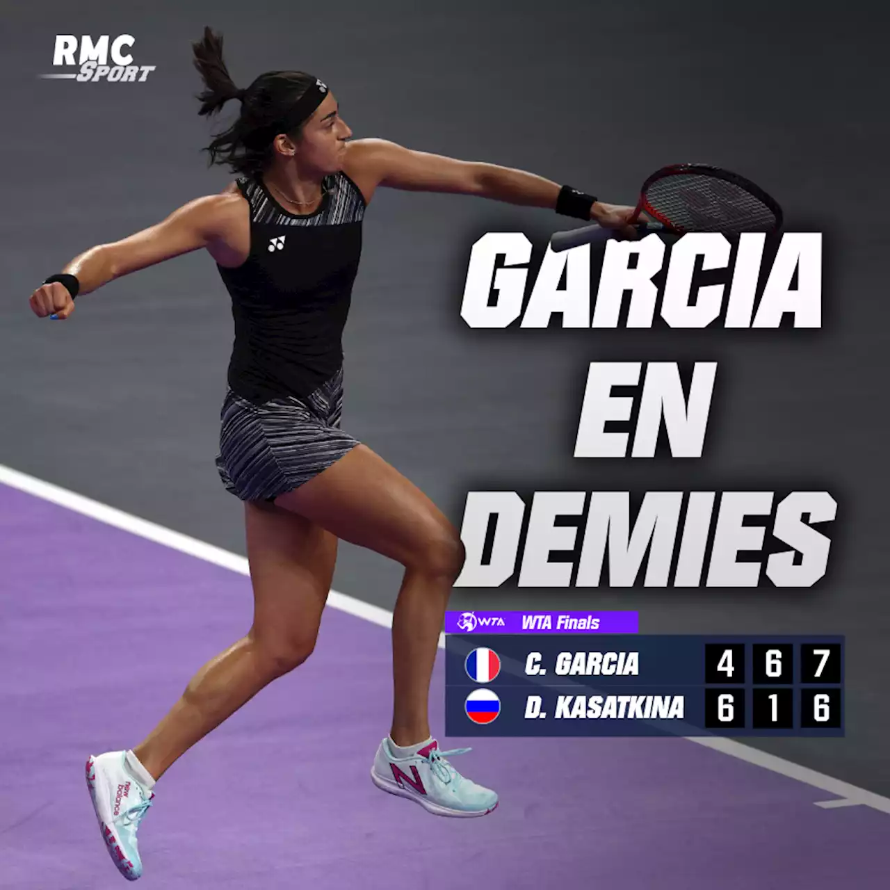 Masters WTA: Garcia s'offre une demi-finale après un match à suspense