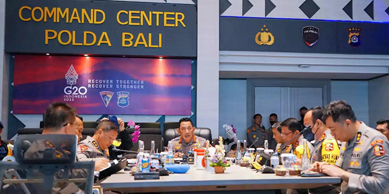 Tinjau Command Center di Polda Bali, Kapolri Pastikan Pengamanan KTT G-20