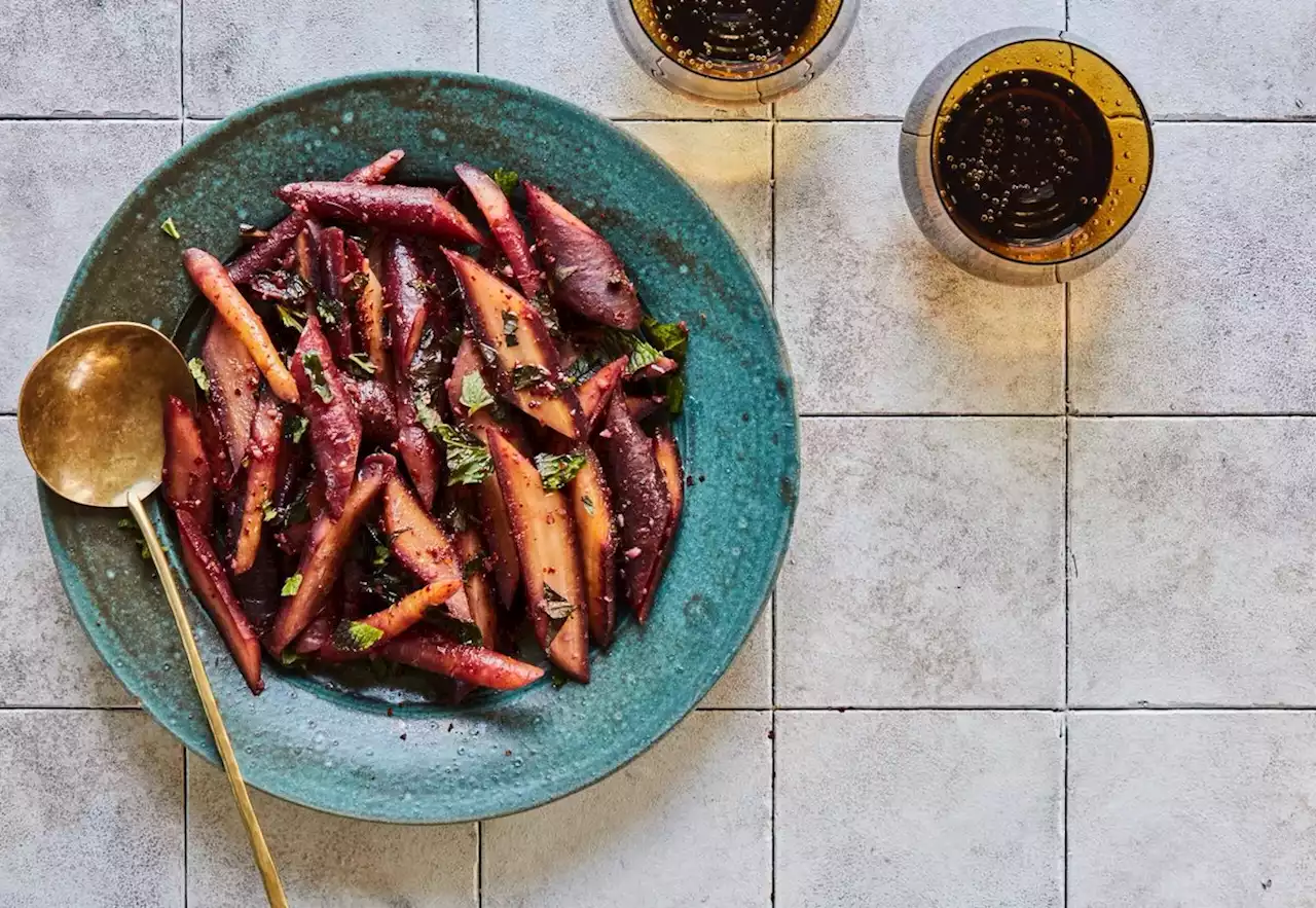 Carrots with Aleppo Pepper and Mint