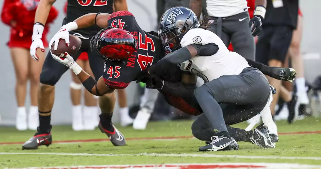 Aztecs hold on at finish for victory over UNLV