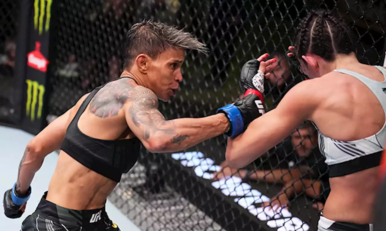 Amanda Lemos Blitzes Marina Rodriguez, Prompts Stoppage atop UFC Fight Night 214