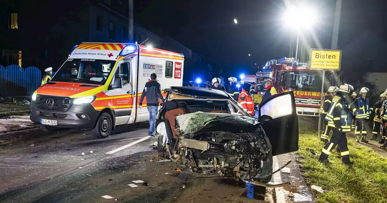 Gemeinde Überherrn: Schwerer Verkehrsunfall in Bisten mit drei verletzten Autoinsassen