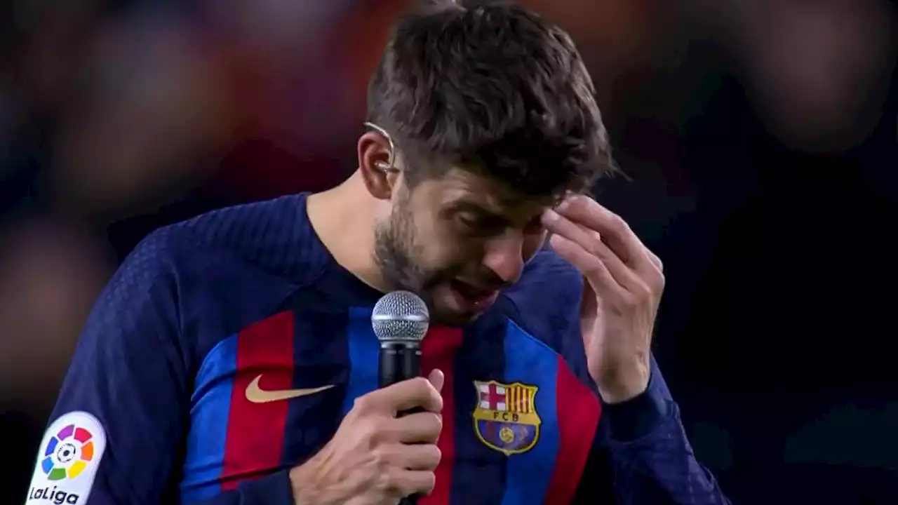 Gerard Piqué se despide del Barcelona con emotivo discurso