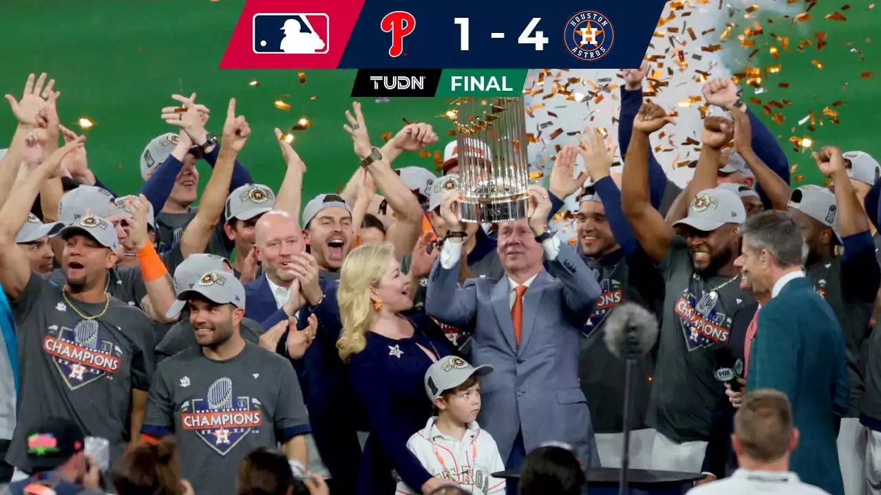 MLB: Los Astros de José Urquidy vencen a Phillies y conquistan su segunda Serie Mundial