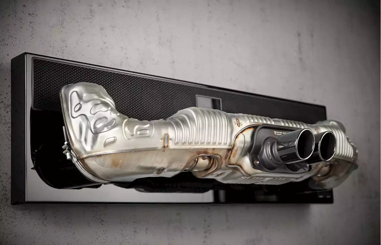 This $12,000 speaker uses a Porsche 992 GT3 exhaust