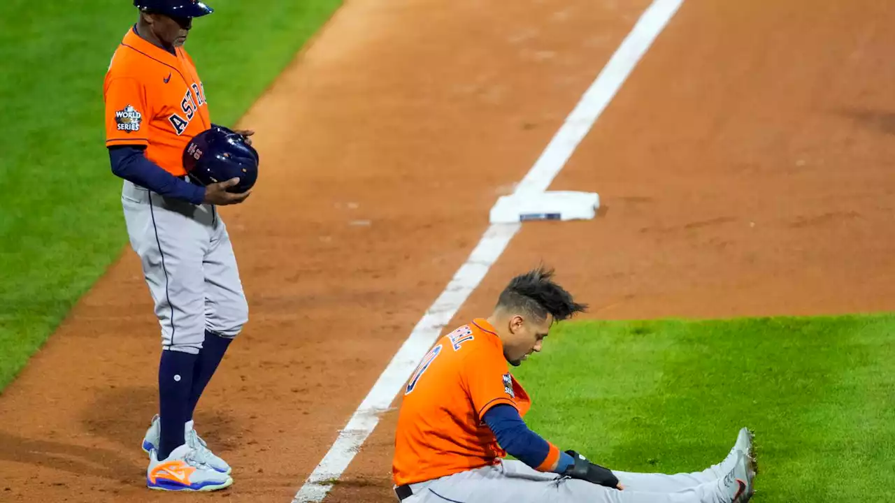 World Series 2022: Astros 1B Yuli Gurriel out for series due to knee injury