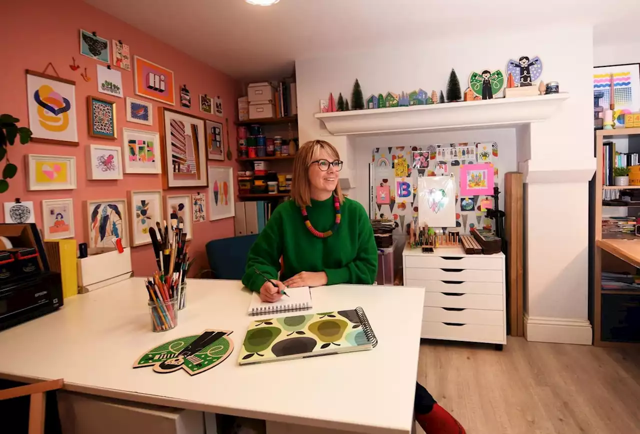 Printmaker Nikki has transformed her terraced house near Howarth into gorgeous live work home