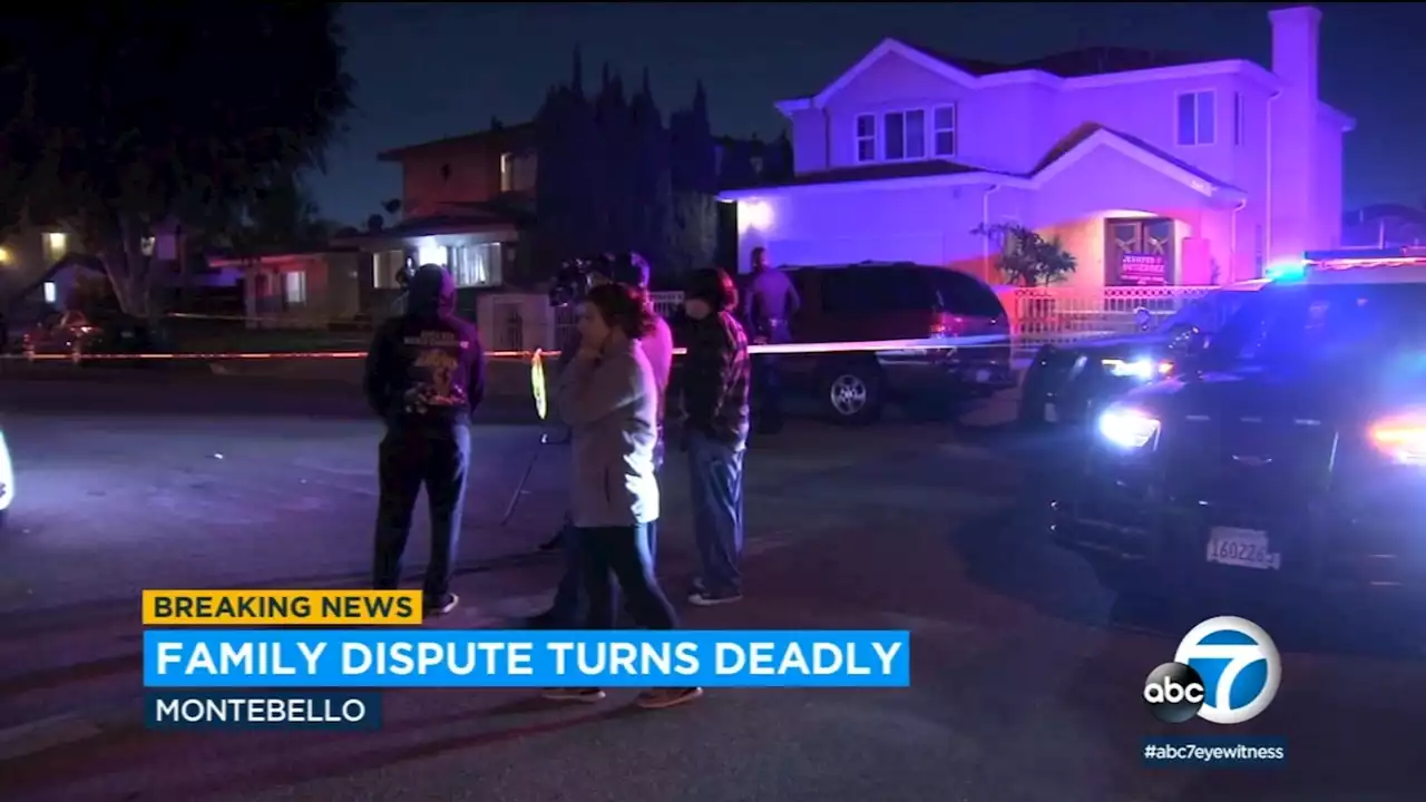 1 killed, 3 wounded in stabbing at Montebello home triggered by family dispute