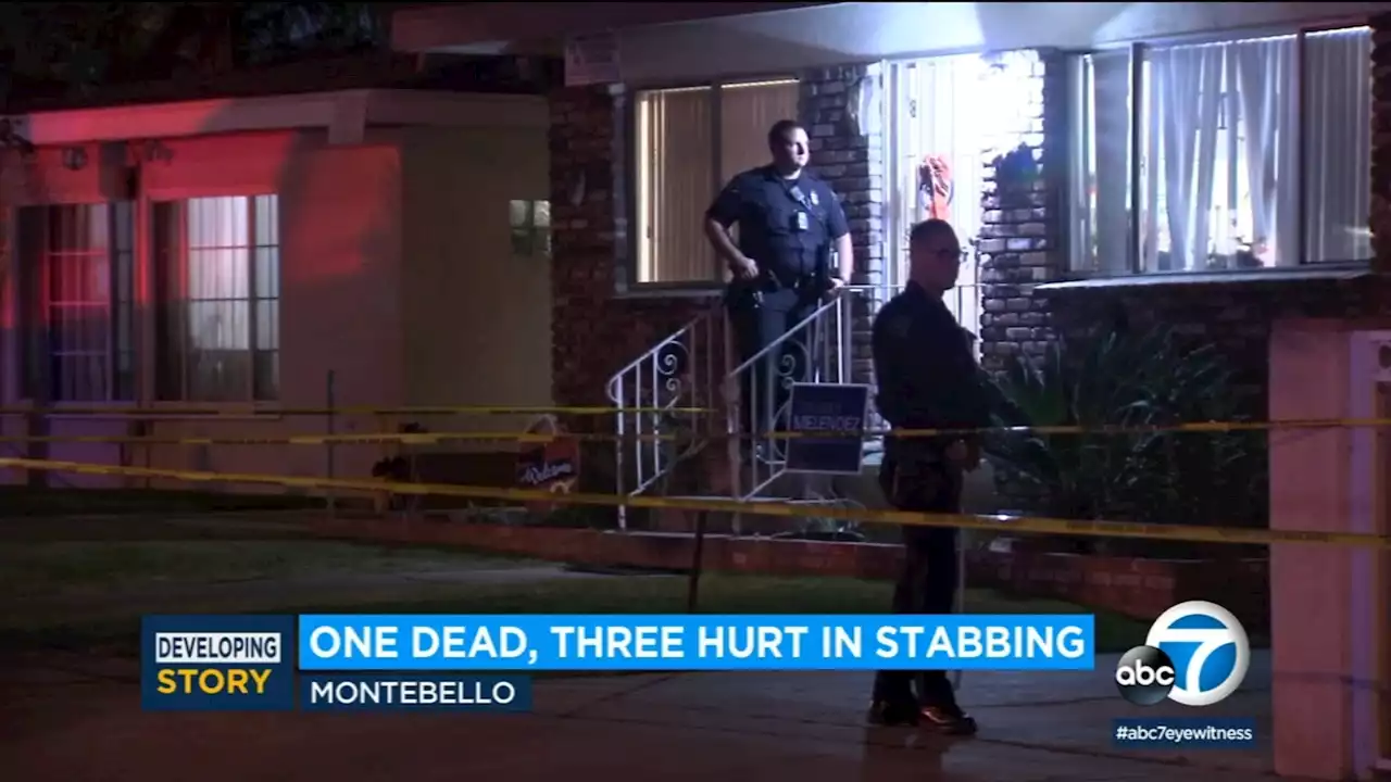 1 killed, 3 wounded in stabbing at Montebello home triggered by dispute between neighbors