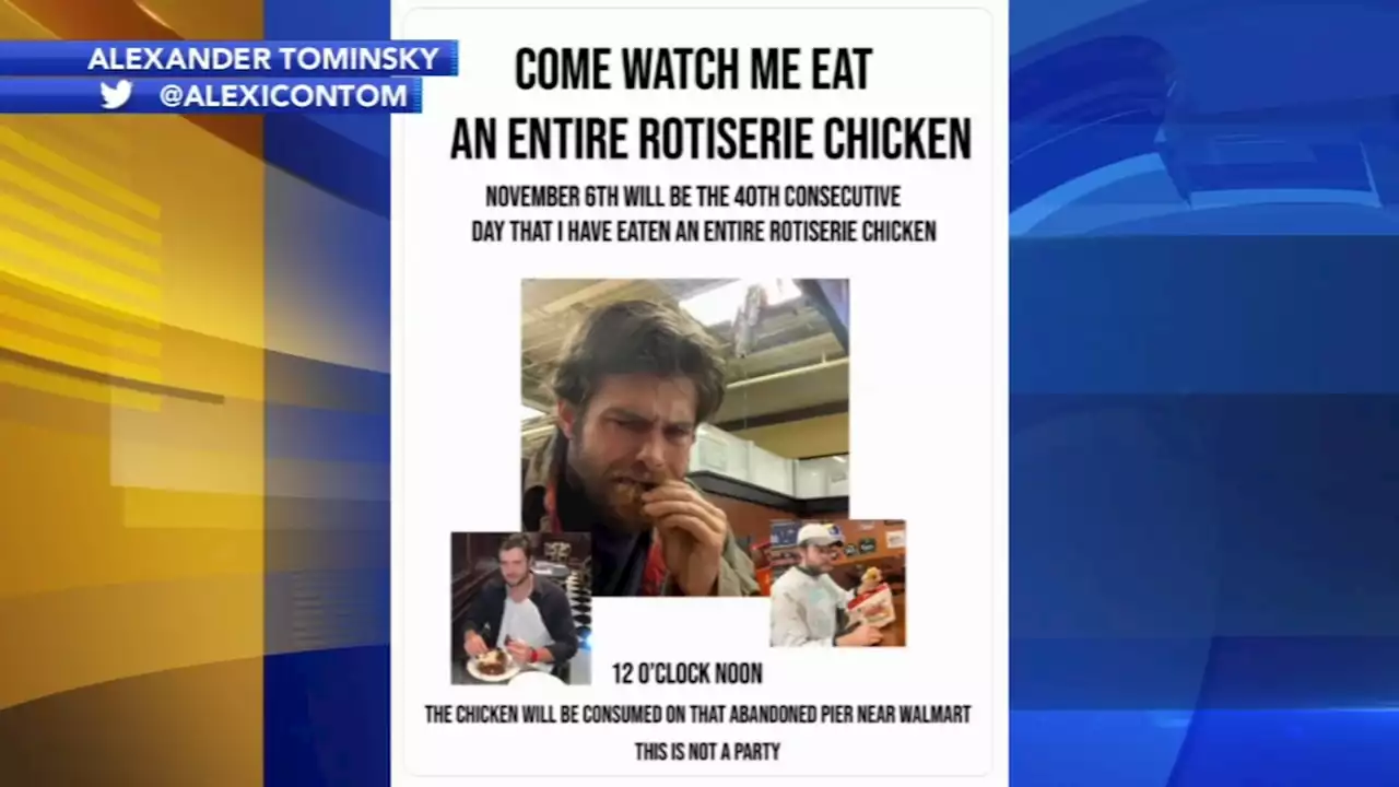 'Philadelphia Chicken Man' completes his goal of eating 40 rotisserie chickens in 40 days