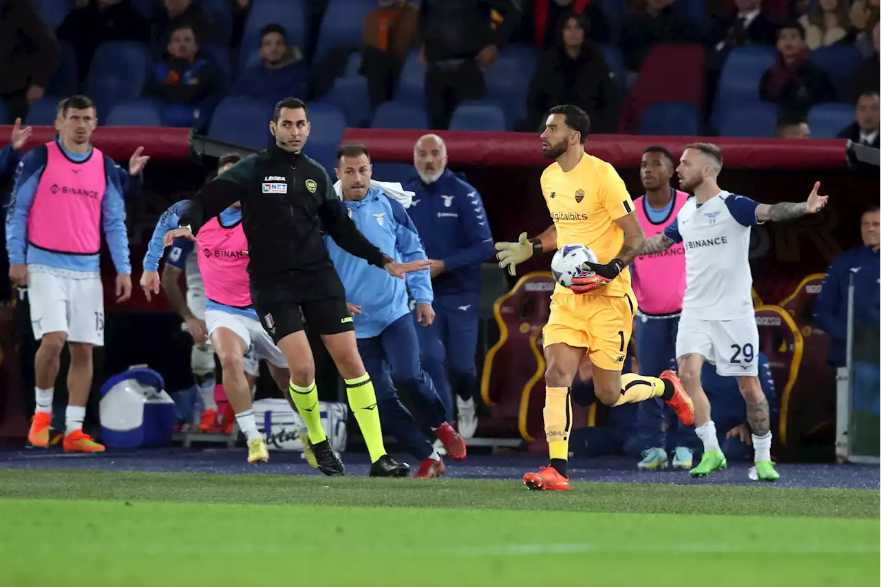 Roma-Lazio 0-1, scontro Radu-Rui Patricio: cosa è successo