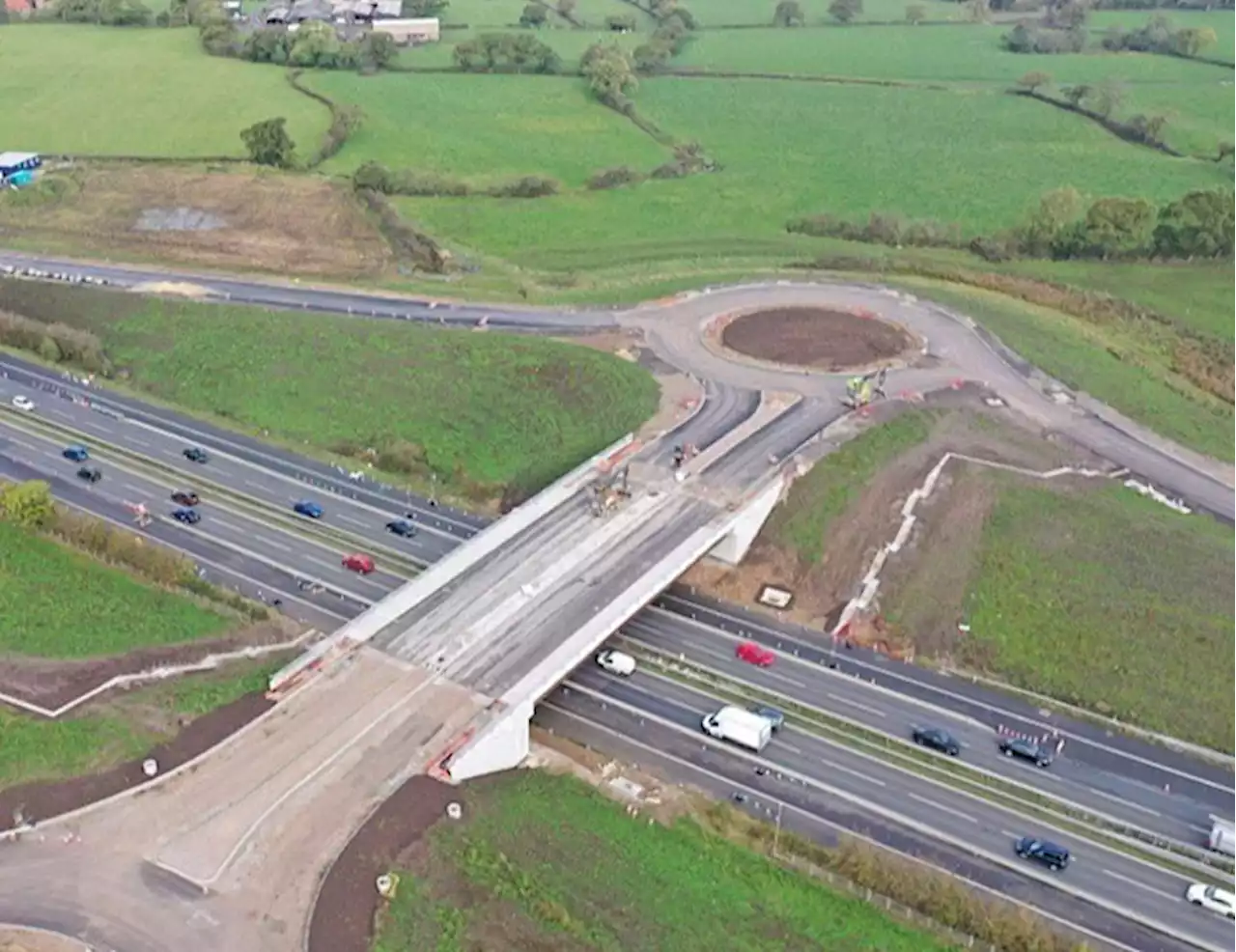 New M55 and Preston Western Distributor junction aerial pictures