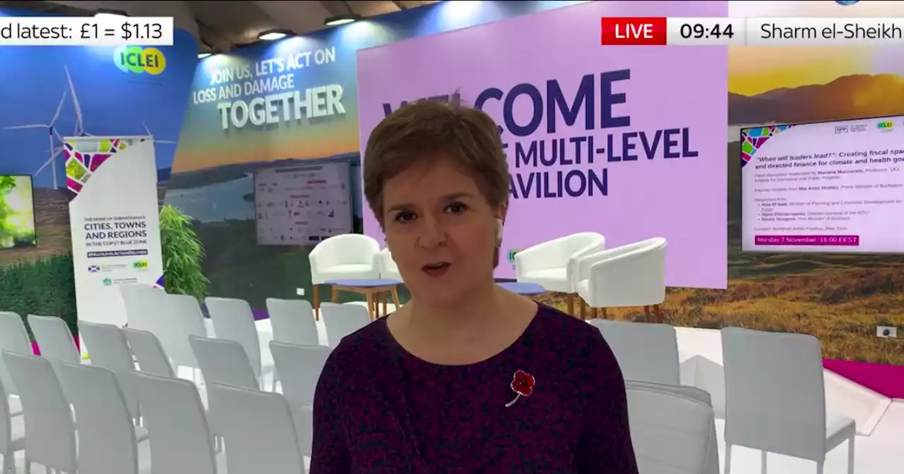 Nicola Sturgeon defends decision to attend COP27 during cost of living crisis