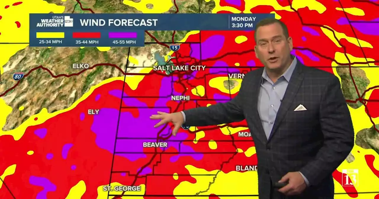 Strong winds today; Rain & snow this week